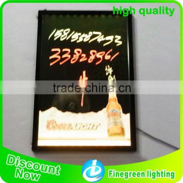 fluorescent led advertising board for exihibition