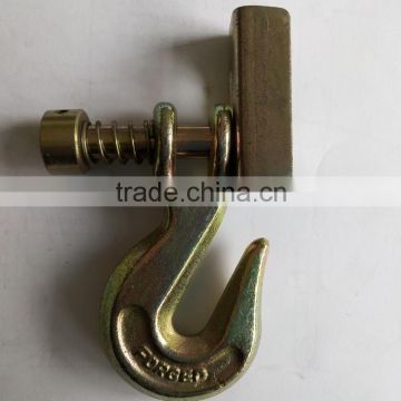 Metal Lifting Clevis Grab Hook with spring and latch