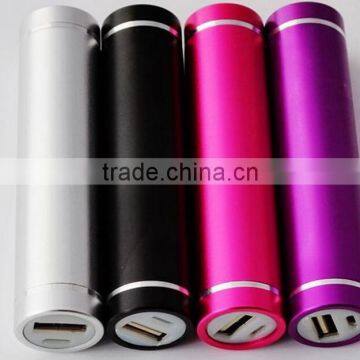 Hot on sale high quality metal cylinder mini battery pack smart mobile power bank manual