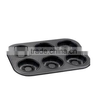 Bakeware Non-stick Cake Pans of 6 Cups Muffin Pan photo-3