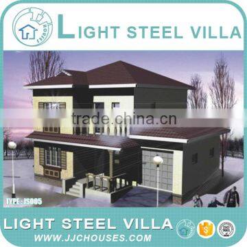 New style 2 story steel building design,high quality light steel villa guangzhou,quick assembly steel construction