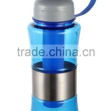 2016High Quality Eco-Friendly Tritan Plastic Material Sport Drinking Water Bottle With Ice Infuser photo-2