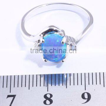 Hot !Custom 925 Sterling Silver Bridal Set Opal Engagement Rings photo-3