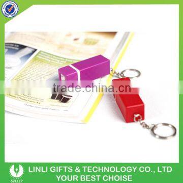 Customized Logo Plastic Led Flashlight Souvenir Keychain photo-2