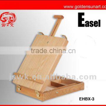 Wooden sketch box easel