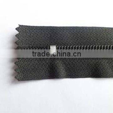 7# Nylon Waterproof Zipper Fastener Close End With Painted Auto-lock Thumb Slider Back Side Slider Rain Wear Coate Zipper photo-5