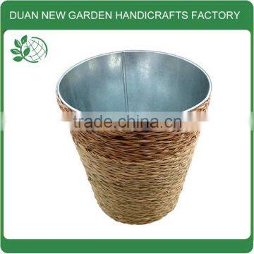 Rattan Zinc Flower Planter