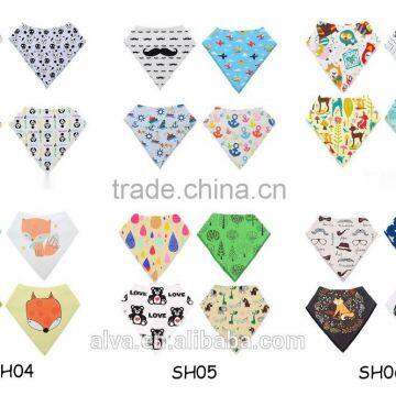 ALVA Baby 100% Cotton Bandana Bibs