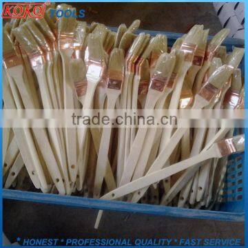 Koko08 Wooden Handle Acrylic Bristles Copper Ferrule Angle Radiator Paint Brush photo-5