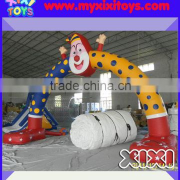 XIXI 6m height Inflatable clown entrance arch for advertising