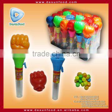 New design funny shooting Fist toy candy