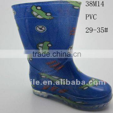 Animated chilsren pvc rain boots