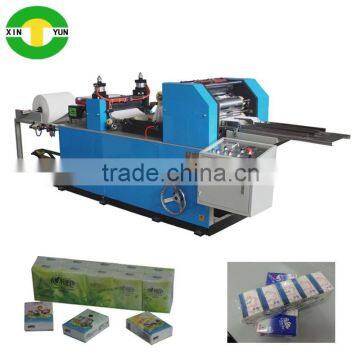 high production auto cutting and embossed paper handkerchief machine good price