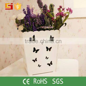 Wholesale Large Chinease Wood Carved Planter Garden Flower Pots for Indoor and Outdoor photo-2