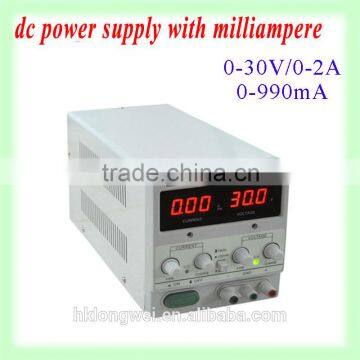 0-30V/0-2A adjustable linear DC voltage regulator power supply with high stability, high reliability