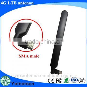 CE 4G foldable rubber antenna with unique small SMA connector antenna for routers