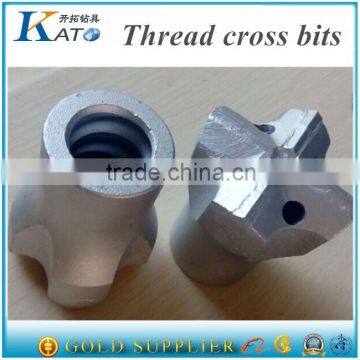 T38 Carbide tipped furnace tapping cross bit