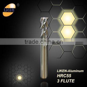 Liken end milling cutter for aluminum, 2/3 flute highlight ALU end milling cutter