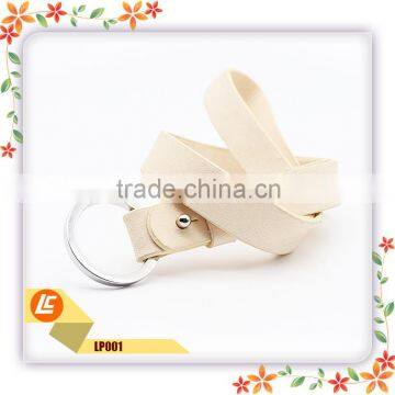 Fashion Long Size Folding Key Holder Leather Keychain With Metal Ring photo-6