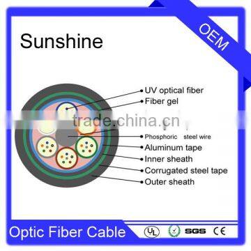 GYTA53 24 core single mode outdoor underground fiber optic cable