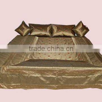 Indian Silk Embroidered Bedsheet / Bedcover Export Quality Best Price