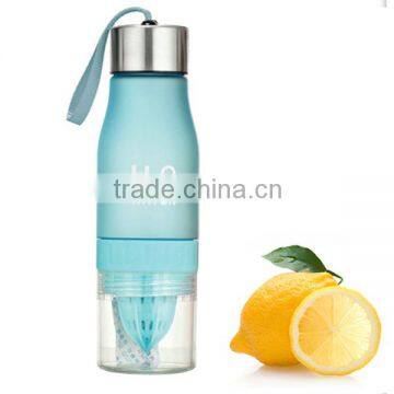 Colorful portable lemon cup bottle 650ml lemon water bottle fast delivery