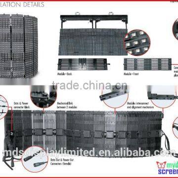 Flexible Led Display, Outdoor/Indoor Soft Curtain,9.375mm Smd, Ultra Slim, High Refresh photo-2