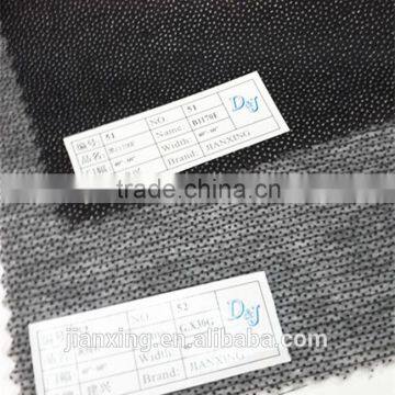 Embroidery nonwoven fusible micro dot interlining for garment