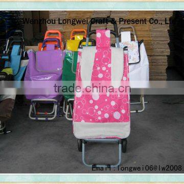 folding cheap shopping bags/shopping trolley bag/trolley shopping bag