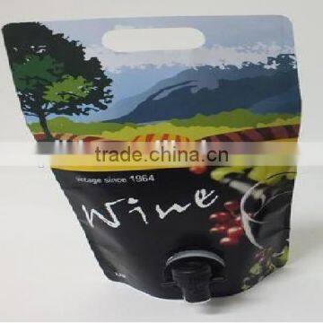 Plastic printing wine bag