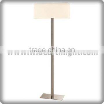 UL CUL Listed Supplier Brushed Nickel Guest Bedroom Hotel Floor Stand Light Lamp Fixture F80429