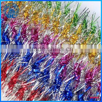 Wholesale Christmas Wired Tinsel Garland Shiny Xmas Tinsel Icicles For Christmas Tree Decoration