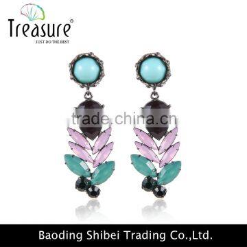 china jewelry wholesale mix color acrylic dangle earrings jewelry fashion 2015