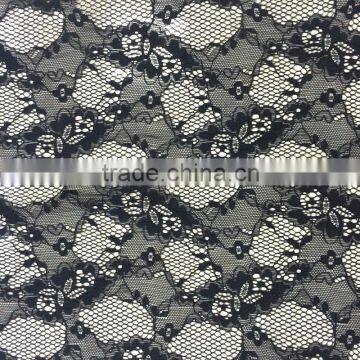 black charming tulle jacquard swiss lace fabric for evening dress