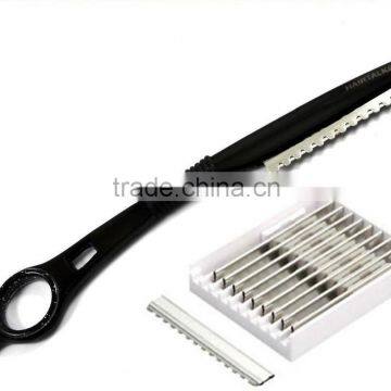 Black Stainless Steel Hair Shapers / Black Hair Razor / Black Salon Hair Razor / Black Straight Razor / Black Shaving Razor