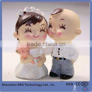 Factory making Wedding doll decorations resin figures/Custom cute Small Wedding doll resin figure/OEM High quality Resin figures