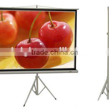 Hot sale and best price matte white tripod standing screen