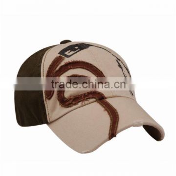 letter flat embroidery sport cap(100% cotton)