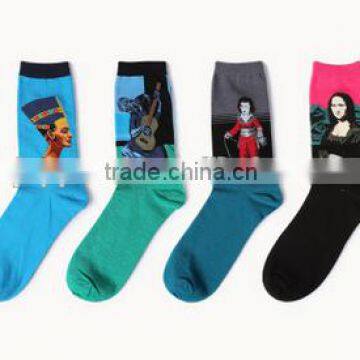 Painting Art Men Women Socks Funny Novelty Starry Night Vintage Retro Socks