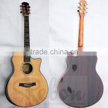 Weifang Rebon 39 size tayla acoustic guitar with armrest body