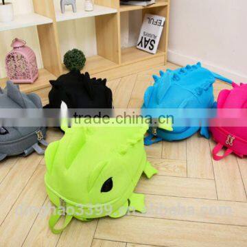 2016 new design backpack cute dinosaur backpack hot sell child's bag