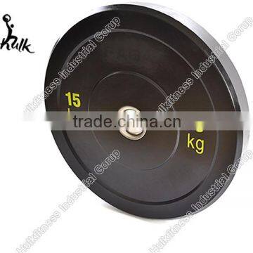 15kg crossfit black 100% rubber bumper plates