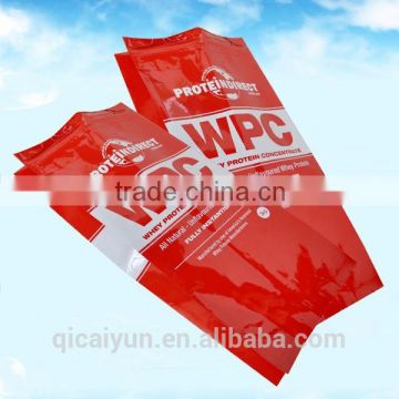 plastic side gusset bag with printing for nutrition powder