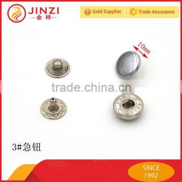 High quality zinc alloy snap button for jeans/bags/coats wholesale price