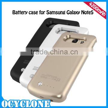 External Backup Battery Case 4200mah Battery Case for Samsung Galaxy Note 5
