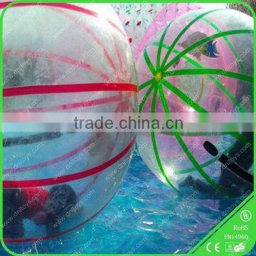 summer creazy transparent or colorful inflatable water ball