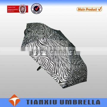 zebra-stripe wholesale cheap foldable umbrella