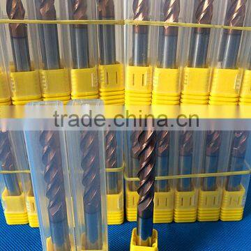 Professional Solid Carbide 4 flutes End Mills With Coated