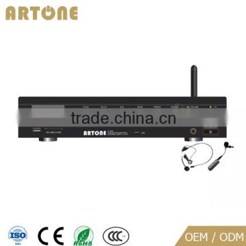 ARTONE T-206 60wx2 usb fm bluetooth amplifier wireless headset microphone system