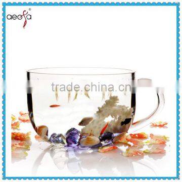 Hot sale decorative high quality large glass fish bowl